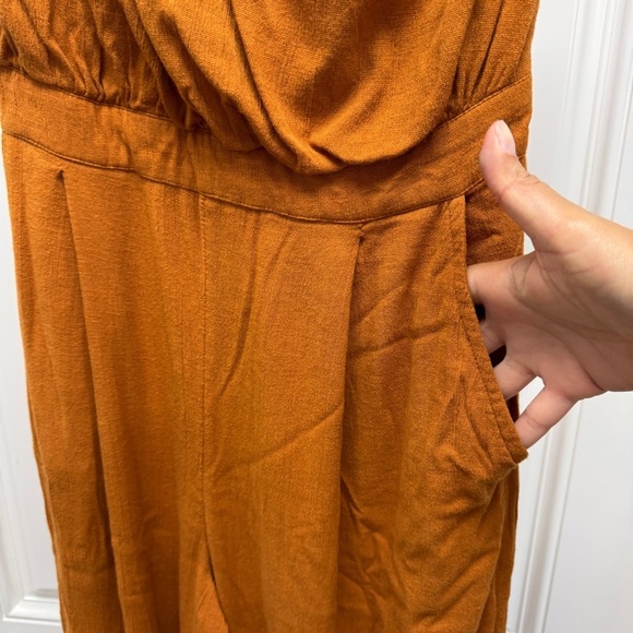 Free People Avery One Shoulder Wide Leg Jumpsuit, Size 12 - Picture 7 of 11